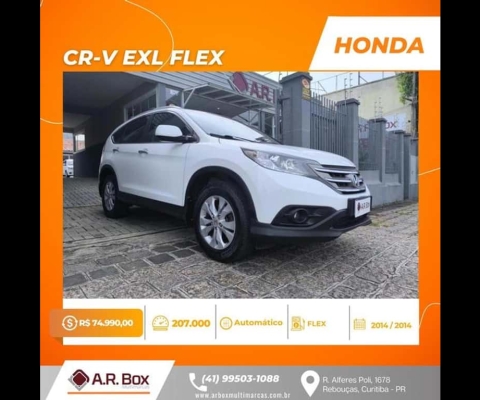 HONDA CR-V EXL FLEX 2014 BRANCO