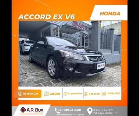 HONDA ACCORD EX V6 2008 PRETO