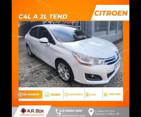 CITROEN C4 LOUNGE A 2L TEND 2016 BRANCO