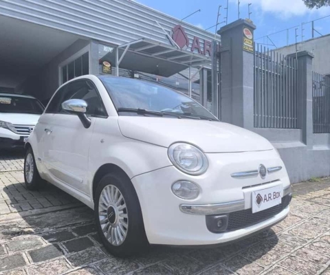 FIAT 500 LOUNGE 2010 BRANCO C/ TETO PANORAMICO