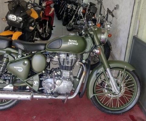 Royal Enfield Classic Battle Green 500 Efi Abs com apenas 8.900km