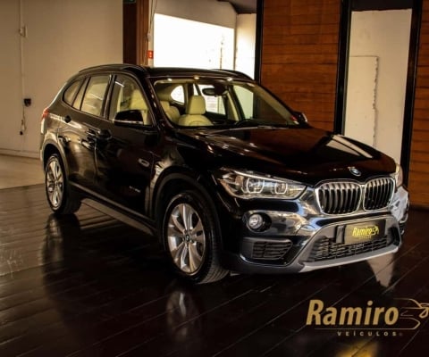 BMW X1 S20I ACTIVEFLEX - Preta - 2016/2016