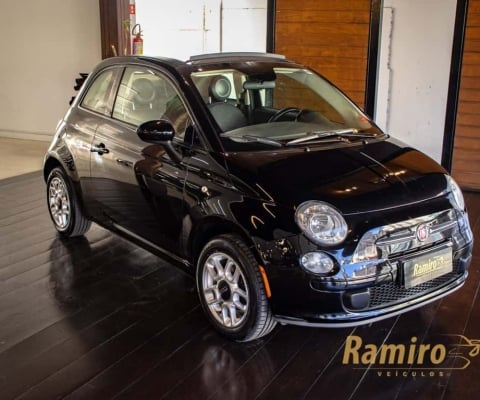 Fiat 500 /  CABRIO - Preta - 2015/2015