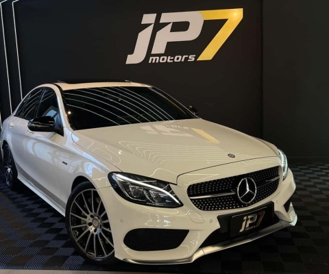 Mercedes-Benz C 450 AMG Sport 3.0 TB 362cv Aut.  - Branca - 2015/2016