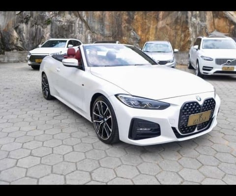 BMW 430i 2.0 CABRIOLET M SPORT TURBO AT - Branca - 2021/2022