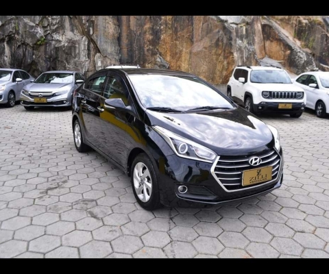 Hyundai HB20S PREMIUM 1.6 AT  - Preta - 2016/2016