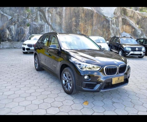 BMW X1 2.0 sDRIVE 20i TURBO AT  - Preta - 2017/2017