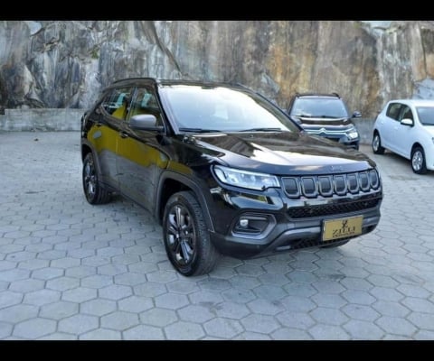 Jeep Compass LONGITUDE TD 350 2.0 TURBO 4X4 AT - Preta - 2021/2022