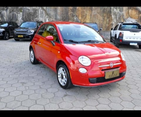 Fiat 500 CULT 1.4 DUALOGIC - Vermelha - 2014/2015