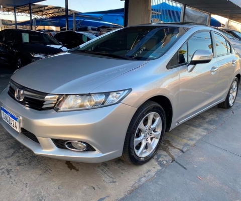 HONDA CIVIC EXS  2.0 FLEX  AUTOMATICO 2012/2012 COMPLETA REVISADO FILE  IPVA PAGO MANUL COPIA 