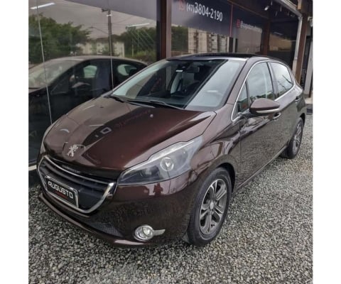 Peugeot 208 Griffe 1.6 Flex 16V 5p Mec.  - Marrom - 2014/2014