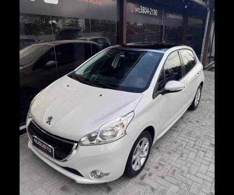 Peugeot 208 Allure 1.5 Flex 8V 5p  - Branca - 2015/2016