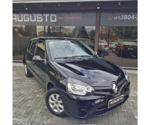 Renault Clio RN/Alizé/Expr./1.0 Hi-Power 16V 5p  - Preta - 2015/2016