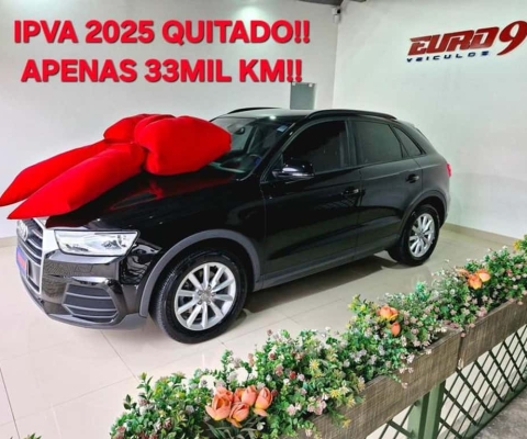 AUDI Q3 1.4 TFSI 150CV ATTRACTION 2018 IPVA 25 PAGO! 33 MIL KM!