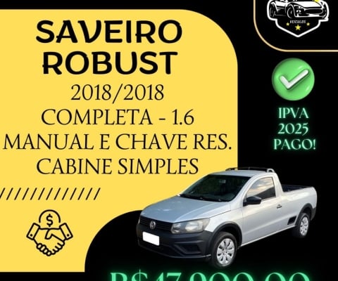 SAVEIRO ROBUST 1.6 COMPLETA 2018/2018