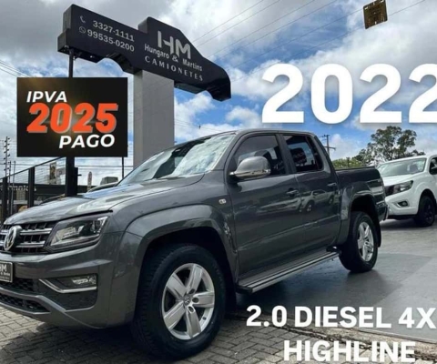 VOLKSWAGEN AMAROK 2.0 HIGHLINE 4X4 CD 16V TURBO INTERCOOLER DIESEL 4P AUT 2022