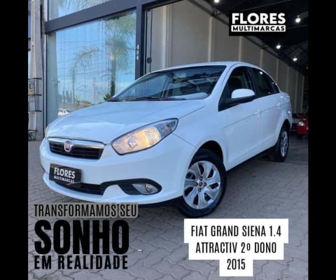 Fiat Grand Siena ATTRACTIV 1.4 - Branca - 2014/2015