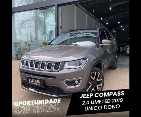 Jeep Compass LIMETED F H - Cinza - 2019/2019