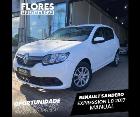 Renault Sandero Expression Hi-Power 1.0 16V 5p  - Branca - 2016/2017