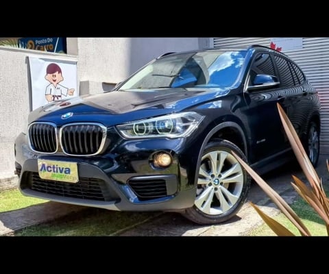 BMW X1 2.0 16V TURBO ACTIVEFLEX SDRIVE20I 4P AUTOMÁTICO 2017/2018 - Preta - 2017/2018