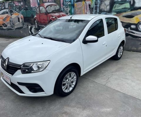 Renault Sandero Life Flex 1.0 12V 5p Mec.  - Branca - 2019/2020