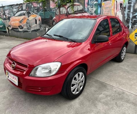 Chevrolet Prisma  Sed. Maxx/ LT 1.4 8V ECONOF. 4p  - Vermelha - 2008/2008