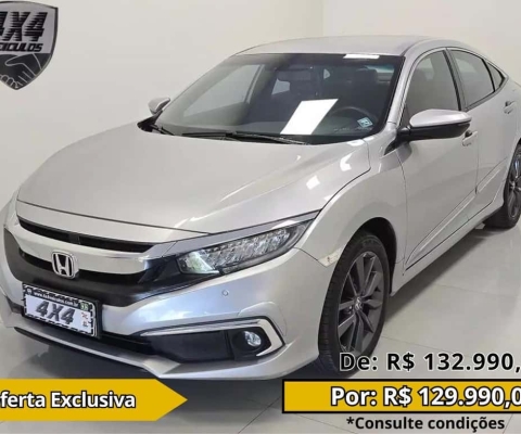 Honda Civic Sedan EXL 2.0 Flex 16V Aut.4p  - Prata - 2021/2021