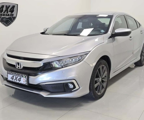 Honda Civic Sedan EXL 2.0 Flex 16V Aut.4p  - Prata - 2021/2021