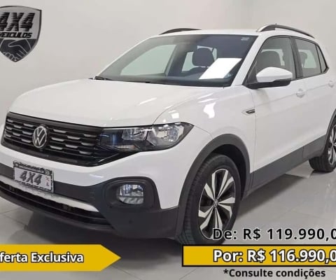 Volkswagen T-Cross Comfor. 200 TSI 1.0 Flex 5p Aut. - Branca - 2022/2023