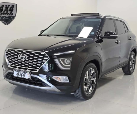 Hyundai Creta Platinum 1.0 TB 12V Flex Aut.  - Preta - 2021/2022