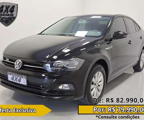 Volkswagen Virtus Comfort. 200 TSI 1.0 Flex 12V Aut  - Preta - 2020/2020