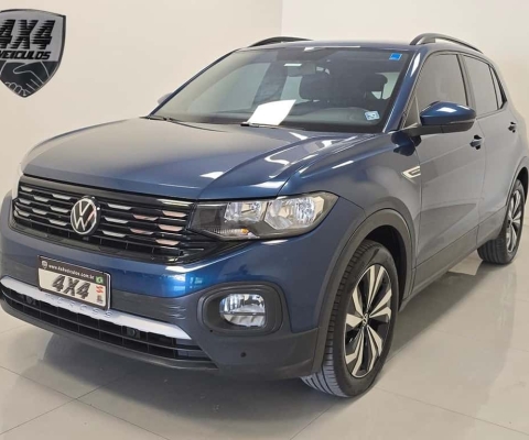 Volkswagen T-Cross Comfor. 200 TSI 1.0 Flex 5p Aut.  - Azul - 2022/2023