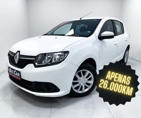 Renault Sandero Expression Flex 1.0 12V - Branca - 2016/2017