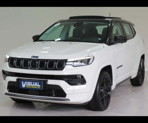 JEEP COMPASS S 1.3 TURBO HÍBRIDO 4XE AUTOMÁTICO 6M - 2022 - BRANCO PÉROLA