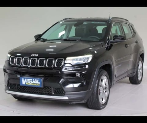 JEEP COMPASS LONGITUDE 1.3 T270 FLEX AUTOMÁTICO 6M - 2022 - PRETA