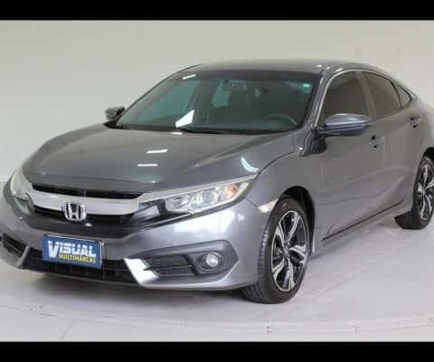 HONDA CIVIC EXL 2.0 FLEX AUTOMÁTICO CVT - 2017 - CINZA