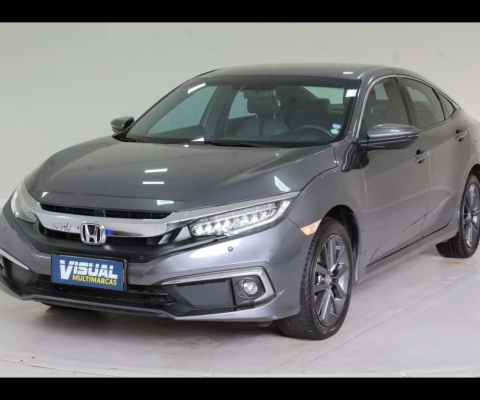 HONDA CIVIC EXL  2.0 FLEX AUTOMÁTICO CVT 7M - 2021 - CINZA