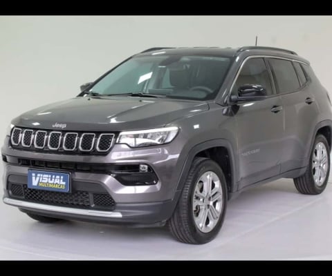 JEEP COMPASS LONGITUDE 1.3 TURBO T270 AUTOMÁTICO 6M - 2022 - CINZA