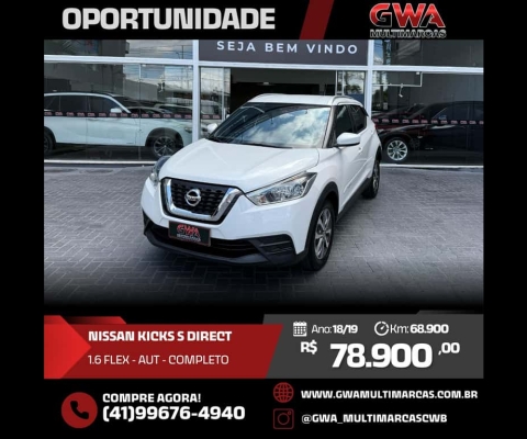 NISSAN KICKS S Direct 1.6 16V Flex 5p Aut.