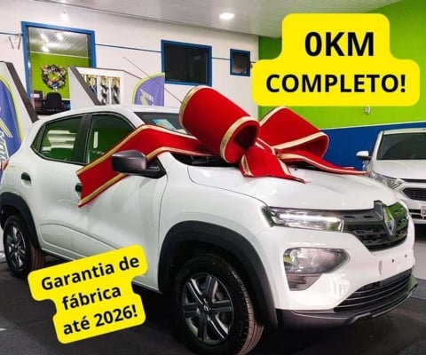 Kwid Zen 2023 completo, 0 KM, garantia de fábrica até 2026, imperdível!