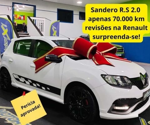 Sandero R.S 2.0 2019,revisões na concessionária,placa B,periciado,novíssimo!