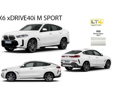 Bmw X6 2025 3.0 twinpower gasolina xdrive40i m sport automático