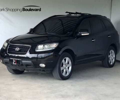 HYUNDAI SANTA FE GLS 2.7 V6 AWD GASOLINA AUTOMÁTICO 7L - 2010 - PRETO