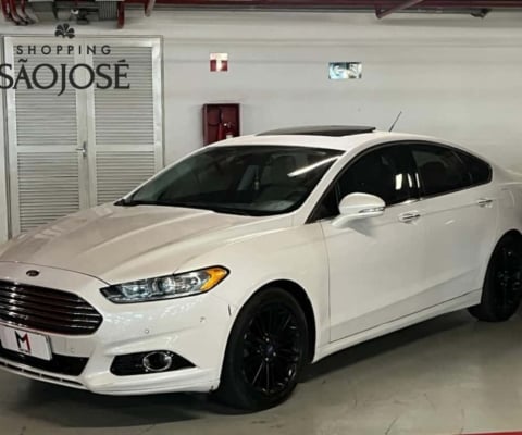 FORD FUSION TITANIUM AWD 2.0  GASOLINA AUTOMÁTICO - 2015 - BRANCO