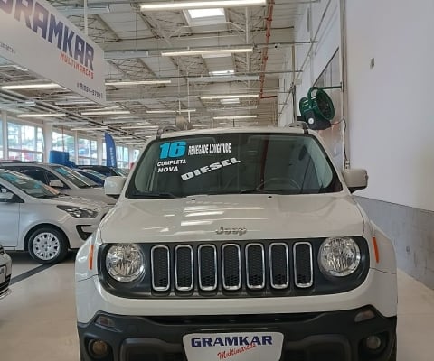 JEEP RENEGADE 2.0 16V TURBO DIESEL LONGITUDE 4P 4X4 AUTOMÁTICO 2016