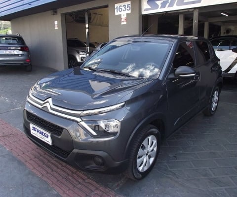 Citroen C3 Live Pack 1.0 Flex 2023/2024 Cinza