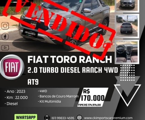 FIAT TORO RANCH 2.0 TURBO DIESEL 4WD AT9