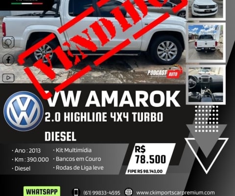 VW AMAROK 2.0 HIGHLINE 4x4 TURBO DIESEL AUTOMÁTICO 