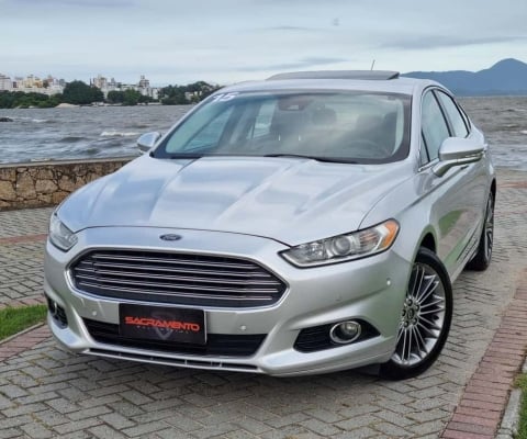 Ford Fusion Titanium 2.0 GTDI Eco. Awd Aut.  - Prata - 2014/2015