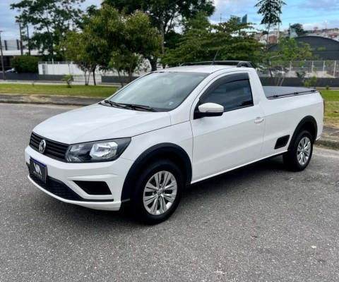 Volkswagen Saveiro Trendline 1.6 T.Flex 8V  - Branca - 2021/2022